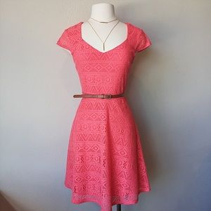 Cute Coral Fall Dress